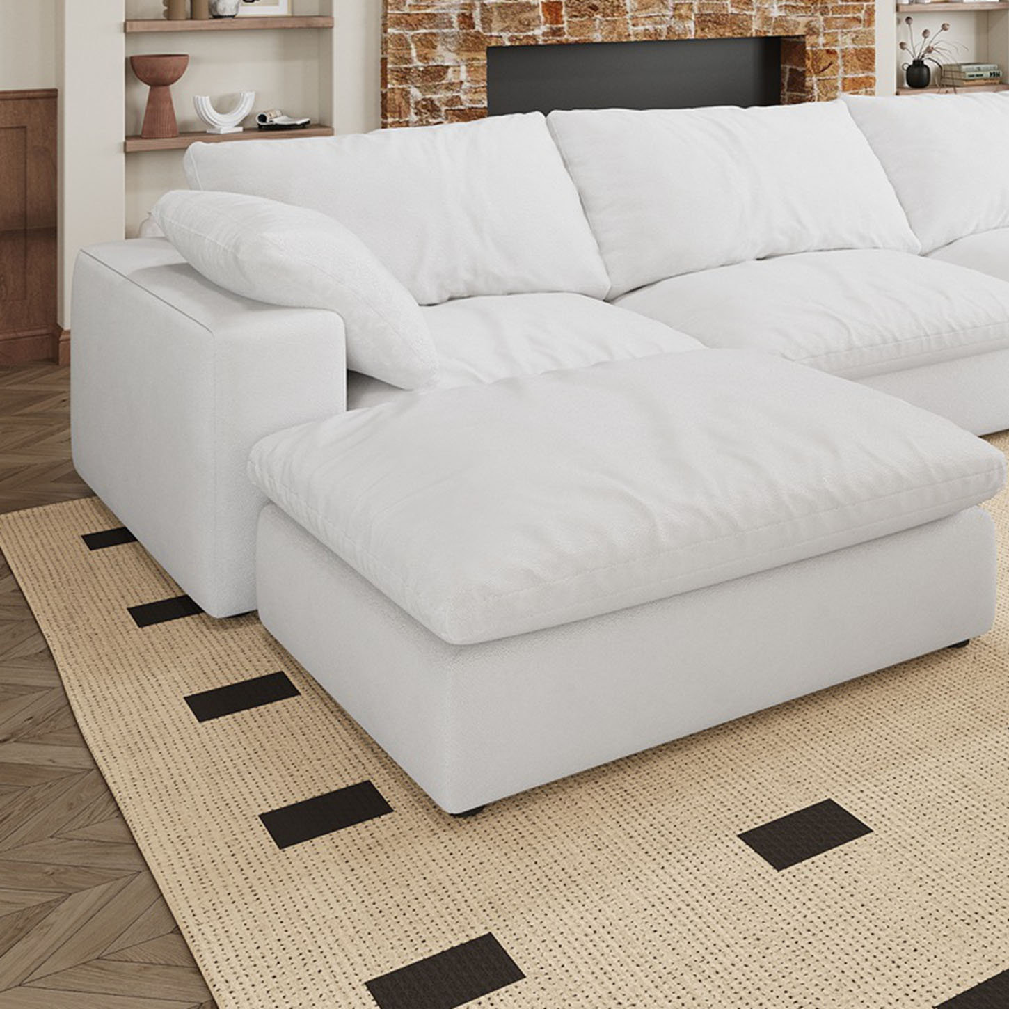 Latitude Run® Sofa Ottoman, 1PC Ottoman, Living Room Ottoman - Wayfair ...