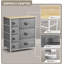  Commode 5 tiroirs avec structure en acier et plateau en bois Sorbus - Beige-1776578132