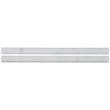 Castella Cambria 0.75 in. x 12 in. Marble Pencil Rail Tile Trim
