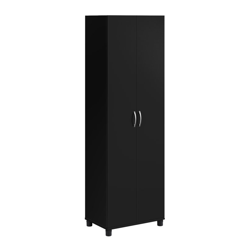 Armoire de rangement l 24 po Aleg, Noir