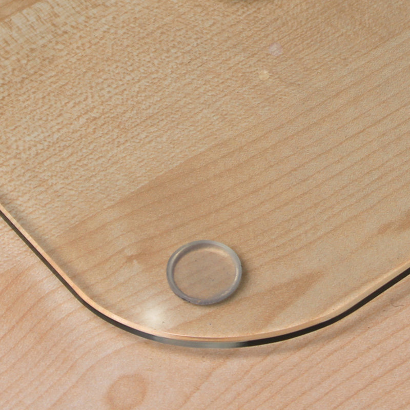 Floortex Glaciermat Glass Desk Pad, 20" x 36"