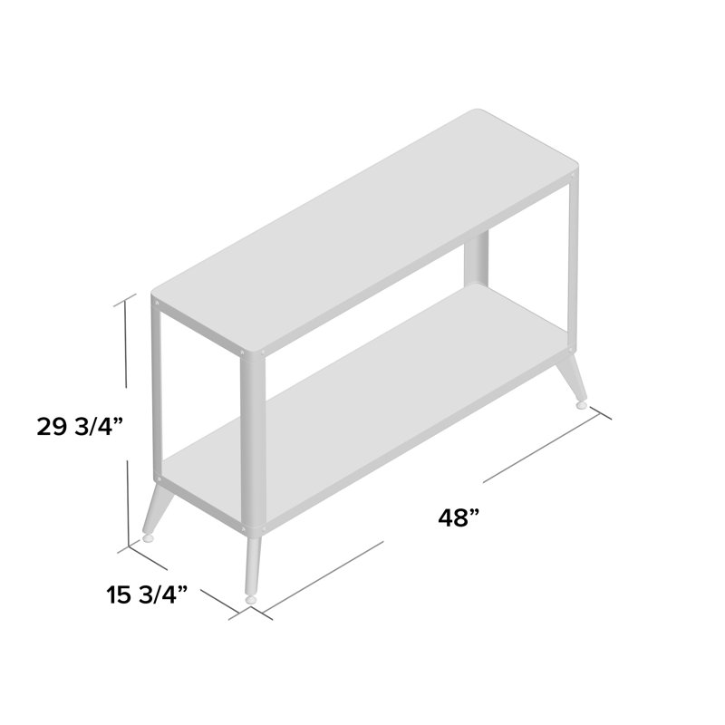 Console 48" Swartz, Noir