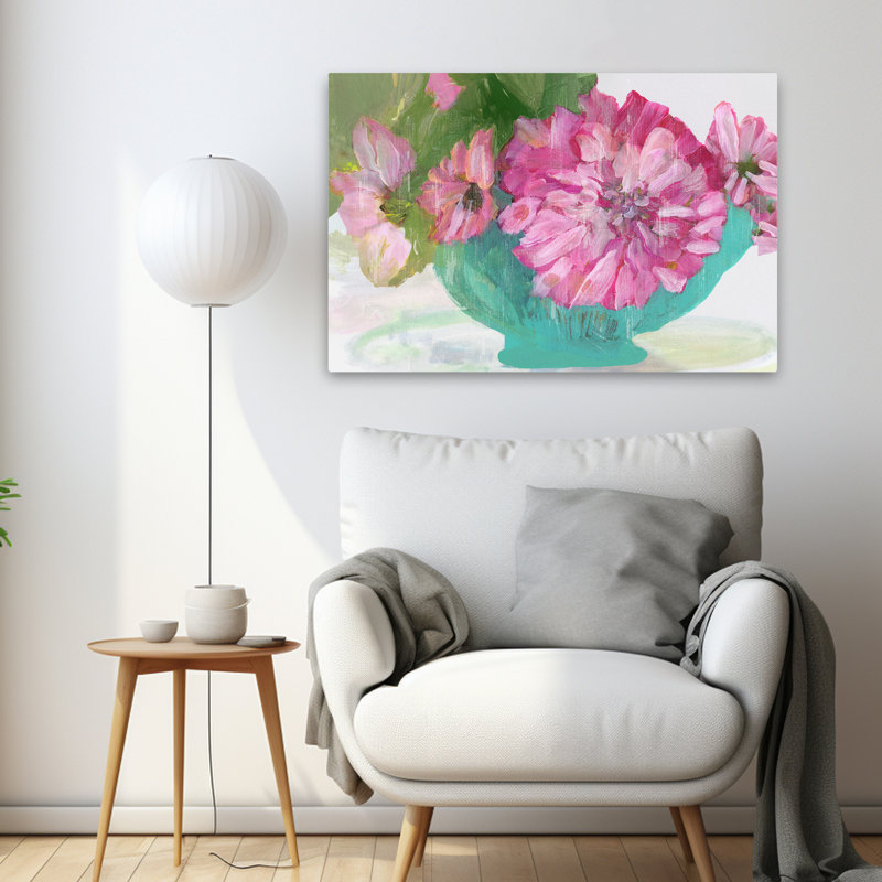 Plantes, fleurs, paysage, nature, fleurs de Daisie roses, art mural, H 24 po x l 36 po