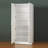 Mia Tall Shoe Cabinet With Six Shelves In White-555742004