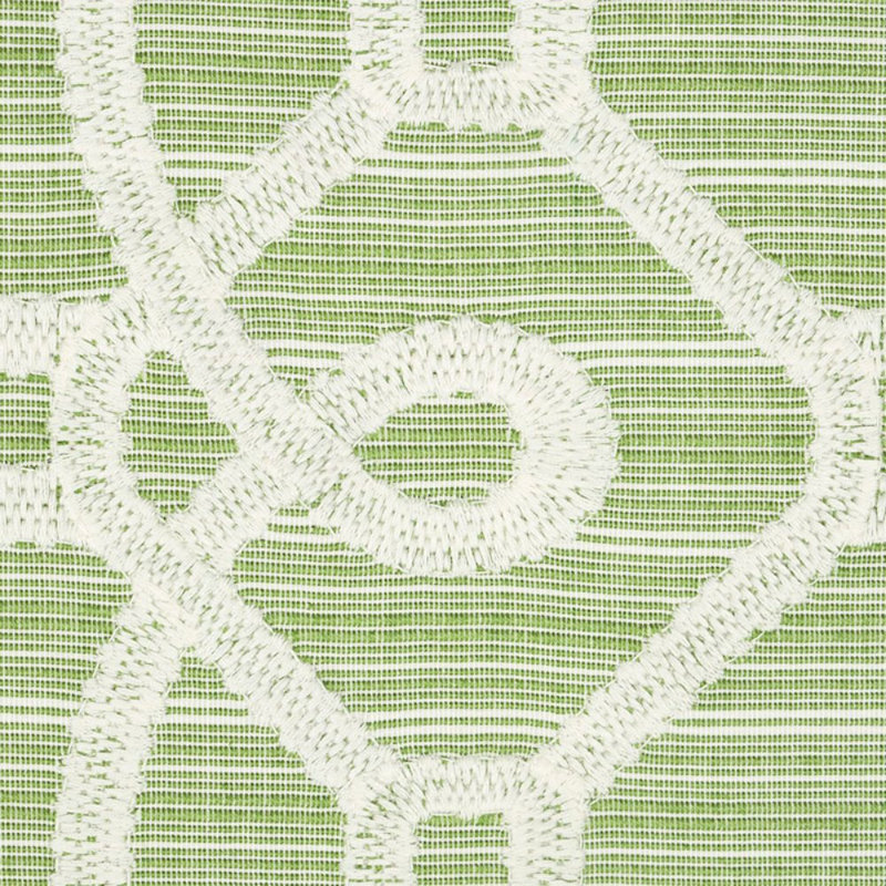 Tissu de broderie Ziz, Vert