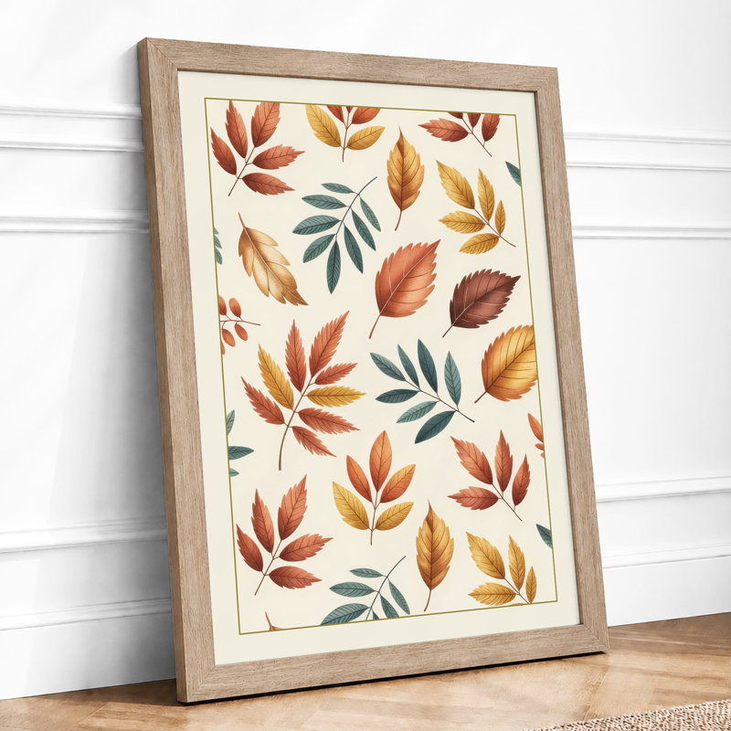 Autumn Leaves Study Botanical - Print, A1 - 84.1 x 59.4 cm, Oak