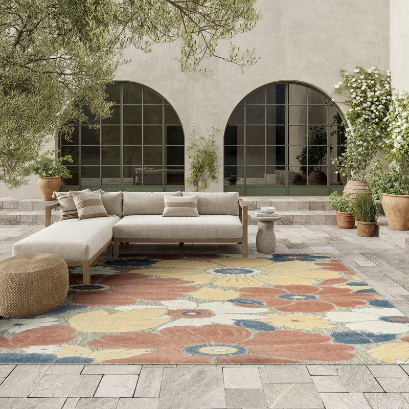 Villem Rose Modern Rug, Rectangle 7'10" x 10'6"