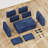 60.2" Linen Upholstered Convertible Sofa Bed with USB Charging Port-100146164