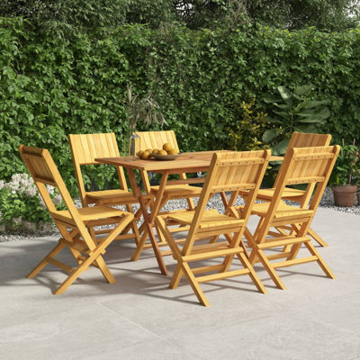 Melin Solid Wood Patio Folding Chair Folding Chair Set