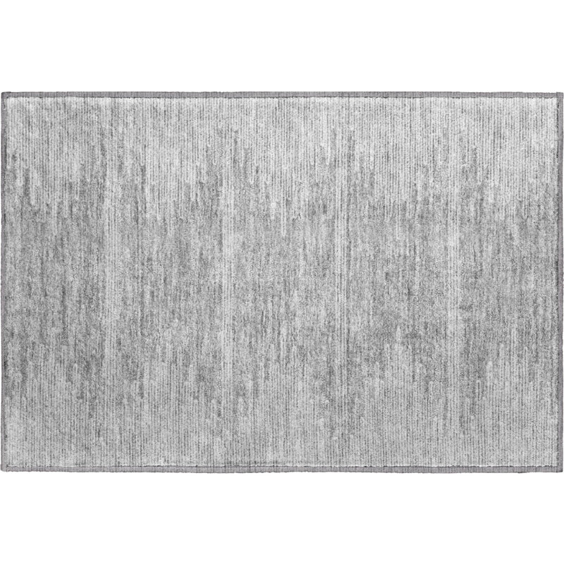 Premium Machine Washable Cerrito Gray Rug, Rectangle 1'8" x 2'6"