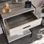 Sylvie 1 Drawer Industrial Console Table with Metal Legs Hallway & Living Room Furniture-1311970435