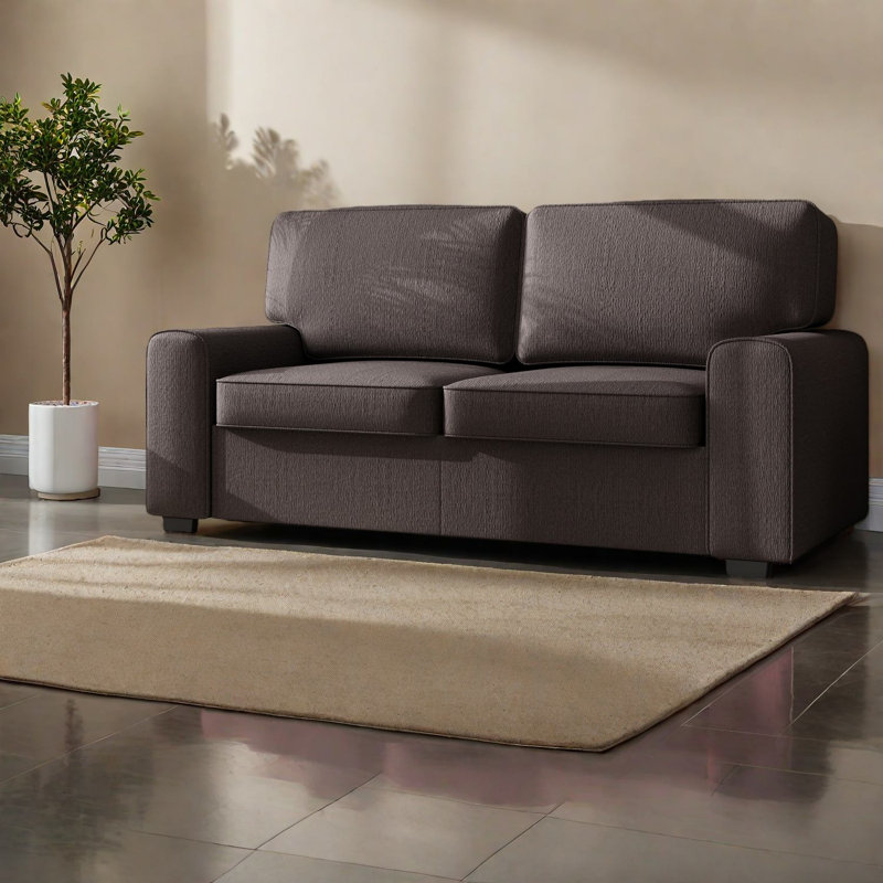 Canapés modernes confortables, revêtement en chenille, structure en métal compacte pour la maison