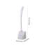 Ensemble de brosse de toilette pour nettoyage en profondeur, brosse de salle de bain avec support, blanc 18,5 x 3,9 x 3,9 po-130493064