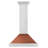 ZLINE 30 in. Convertible Stainless Steel Range Hood with Copper Shell and Handle (KB4STX-C-30)