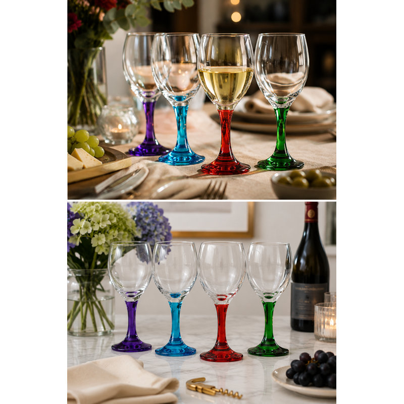 4PCS IMPÉRIAUX EN VERRE DE VIN