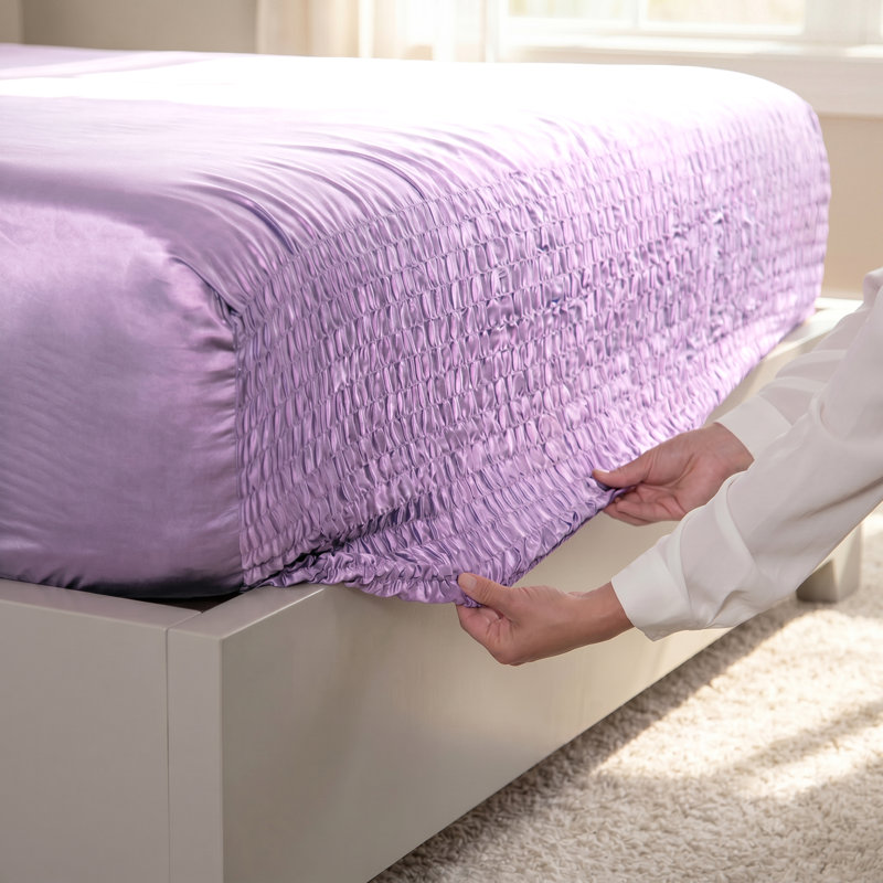 Ensemble de draps 4 pièces BedTite, Full Sheet Set with 2 Pillowcases, Purple