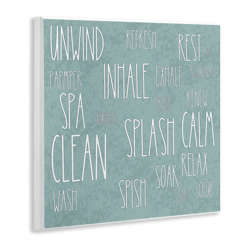 «Calm & Relaxing Bath», plaque murale par Matthew Piotrowicz