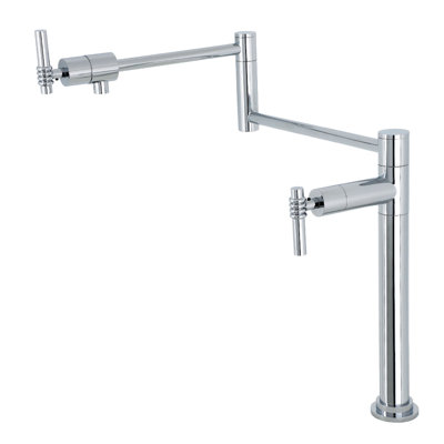 Kingston Brass Milano Two-Handle 1-Hole Deck Mount Pot Filler Faucet