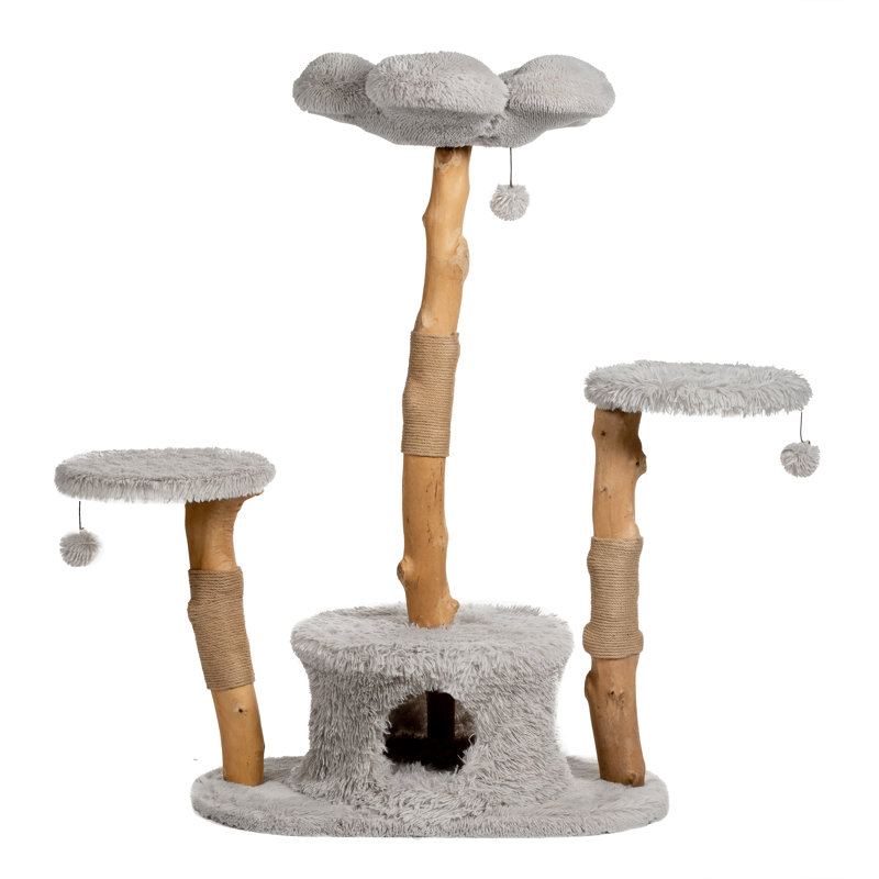 Sedillo 50'' H Cat Tree, Grey
