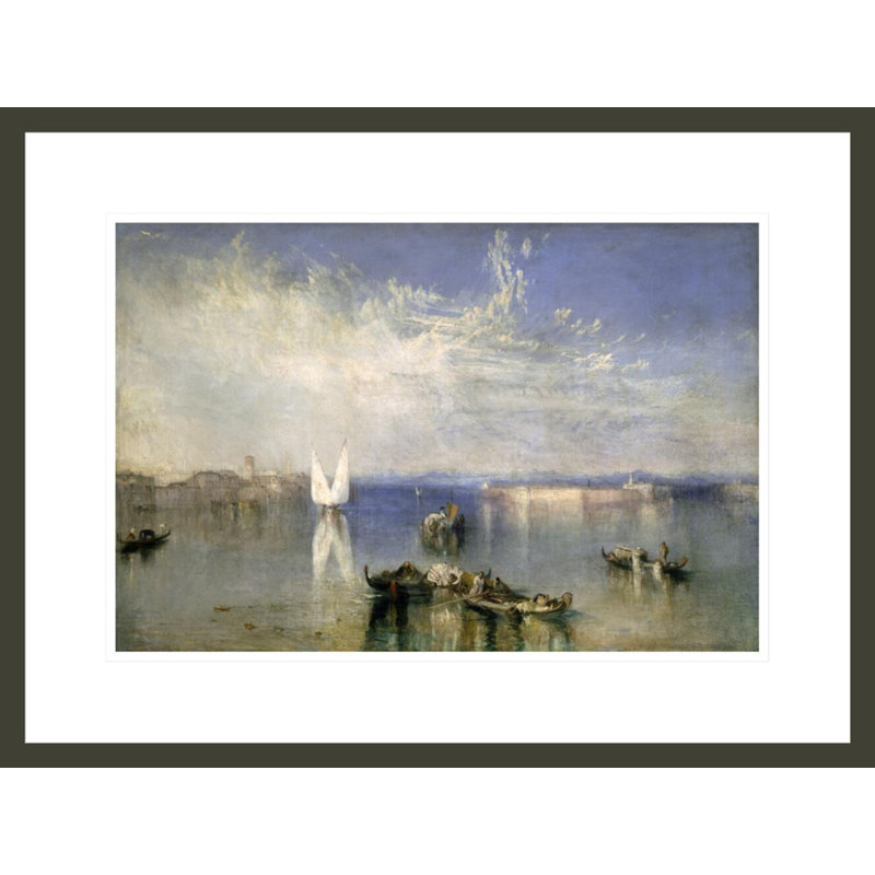 Le Campo Saint-Venise par Joseph Mallord William Turner, impression giclée sur cadre, H 16,41 po x l 21,75 po