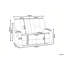 Tanel 2 Seater Fabric Sofa