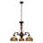 Victorian 3 - Light Glass Dimmable Classic / Traditional Chandelier