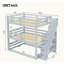Lit superposé triple double avec escalier de rangement, conception séparée et fabrication durable pour une utilisation polyvalente-710617222