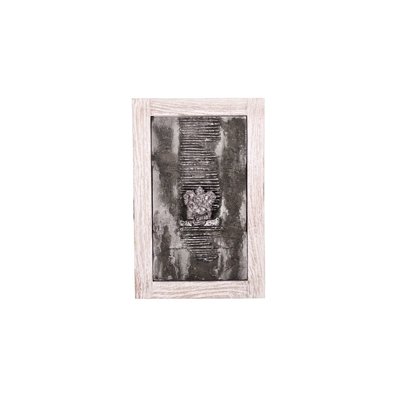 Ganesha Head Lava Relief Wall Décor