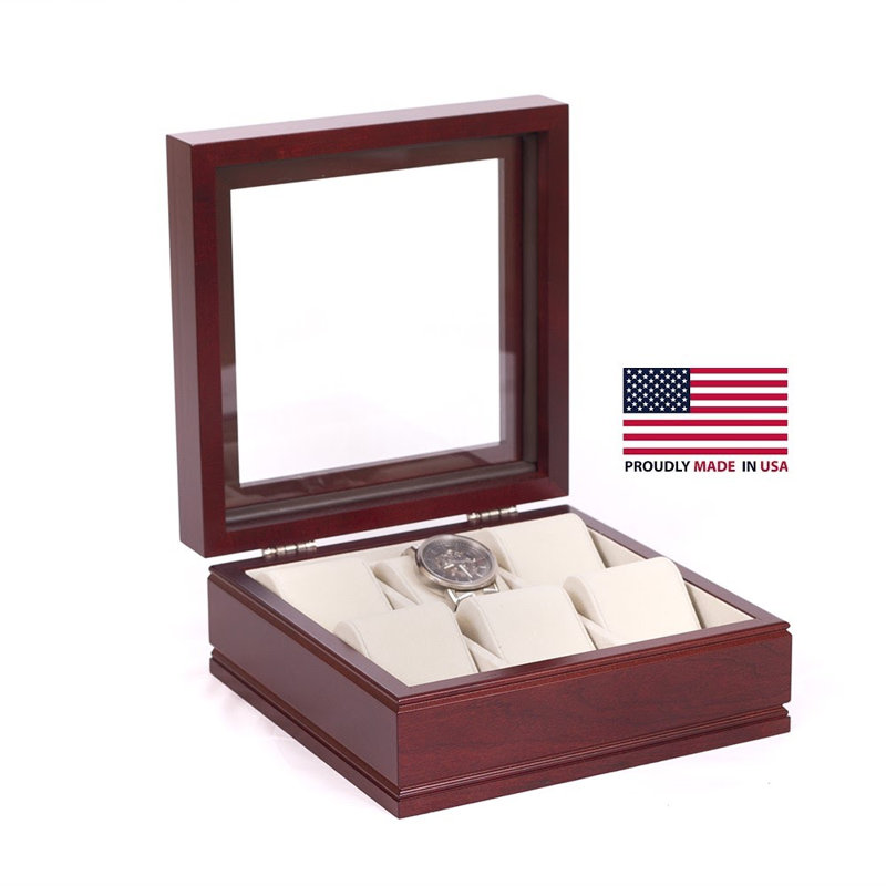 Commode de rangement au-dessus en verre lieutenant