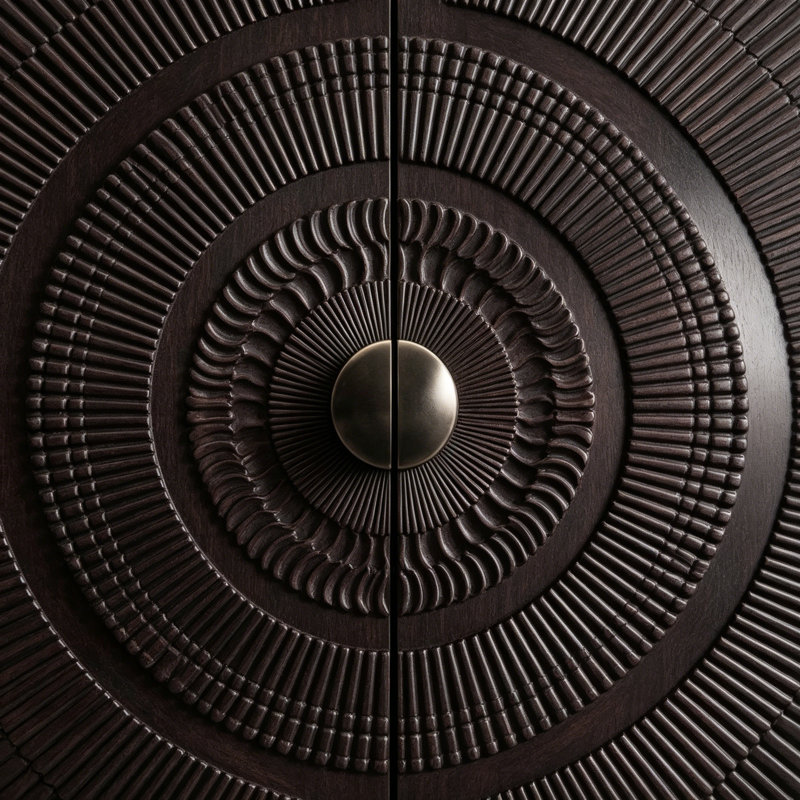 Meuble télé italien de style minimaliste noir