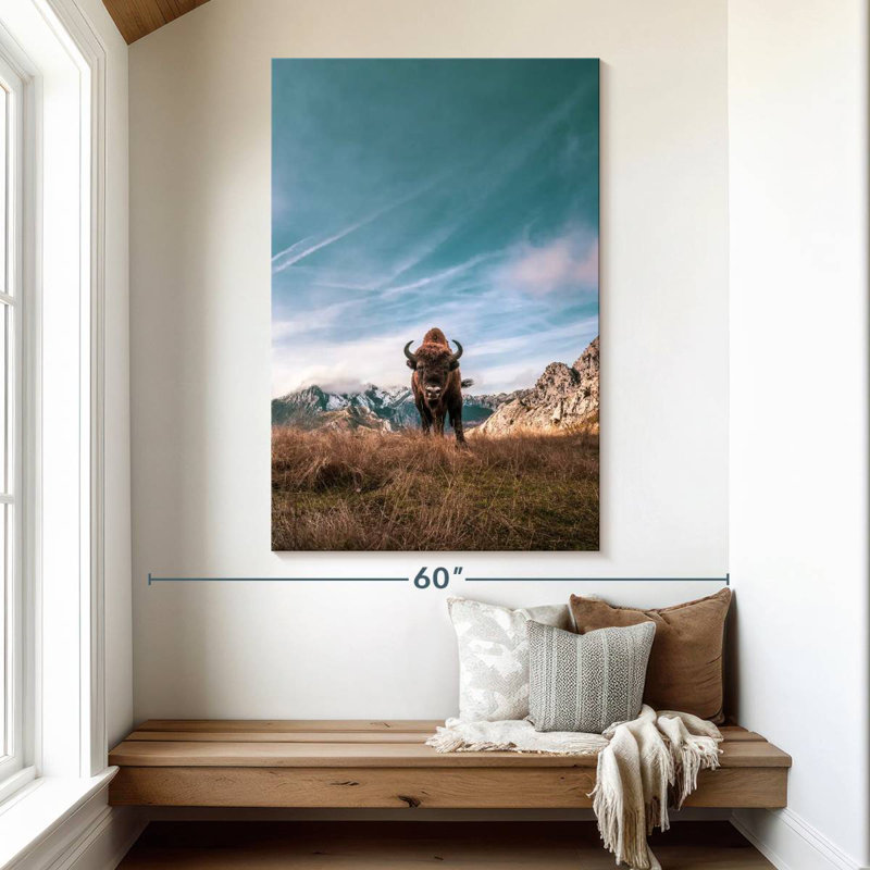 Brampt Bison, 51" H x 34" W