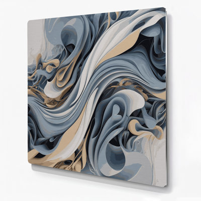 Art mural gris Biomorphic Abstraction 76