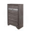 Commode gris étincelant