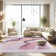 Large Moroccan Area Rug Soft Abstract Farmhouse Rugs For Bedroom Under Dining Table