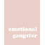 «Latitude Run® Straatsma, Leah», reproduction d'art sur toile tendue sous le titre: Gangster émotif LS-RC-251A-920660512