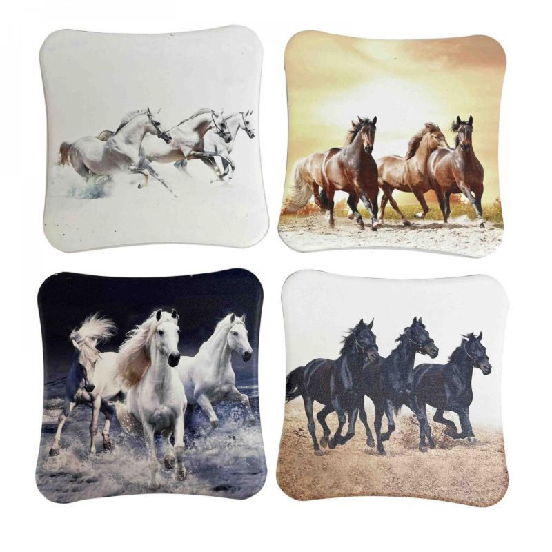 Ensemble de 4 sous-marins à imprimé chevaux