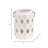 Decorative Ceramic and Stoneware Lantern with Cut-Out Diamond Design - Sleek Modern Hurricane Accent Crafted from Durable Materials for Stylish Ambient Display in Any Setting-86755603-86755606