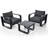 Ronnika 2 - Person Patio Conversation Set with Cushions