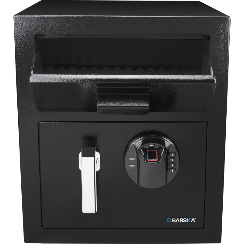0.72 CUBIC FT KEYPAD BIOMETRIC DEPOSITORY SAFE