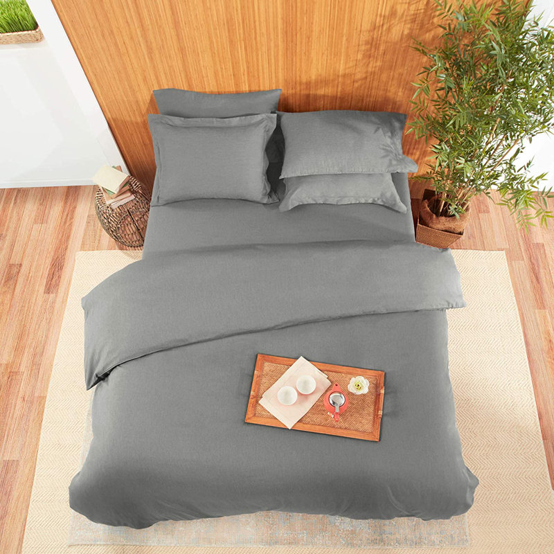 Duvet Cover, Dark Gray, Queen Duvet Cover