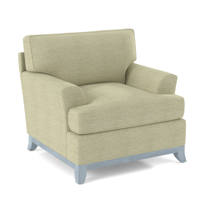 Oaks Way Armchair, Beige Performance Fabric; 0851-73, Sea Glass