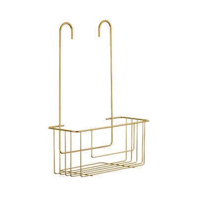 Gold Shower Caddy Stainless Steel Material Corrosion Resistant