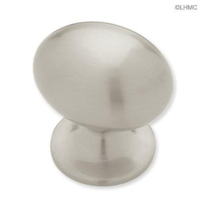 (Paquet de 5) Grand bouton de football de 1 3/8 po, Nickel satiné