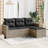  Garden Sofa Set Grey Poly Rattan 4 Piece Set Modular-1472764627-1472764631