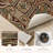 Paisley Pattern Non-Slip Washable Kitchen Mats