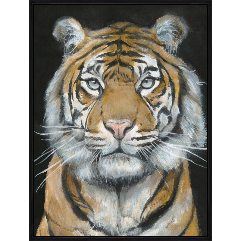 Tiger King Painting by Jacob Lincoln, 49.75" H x 37.75" W, Glass