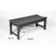 Banc de patio avec texture en bois - résistant aux intempéries, protégé, blanc, capacité de 500 lb, facile à assembler pour la texture du jardin sans dossier, matériaux, assemblage de tout espace extérieur
