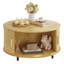 Table basse ronde de 31,5 po avec porte coulissante incurvée à 360 °.-1315507939