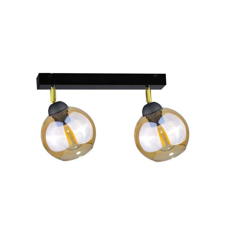Glass Ceiling Spotlight, Black