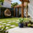 14 in. Medium Navy Blue Concrete Round Planter/ Pot (Upgraded Interior) with Drainage Holes-400536586-400536587